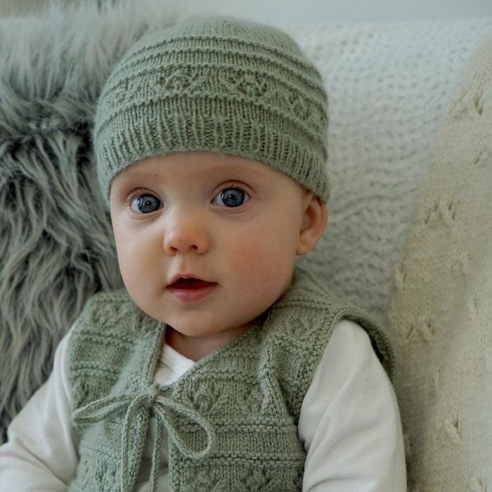 Faith Vest & Hat Knitting Pattern - 4Ply (BC89)-Pattern-Wild and Woolly Yarns