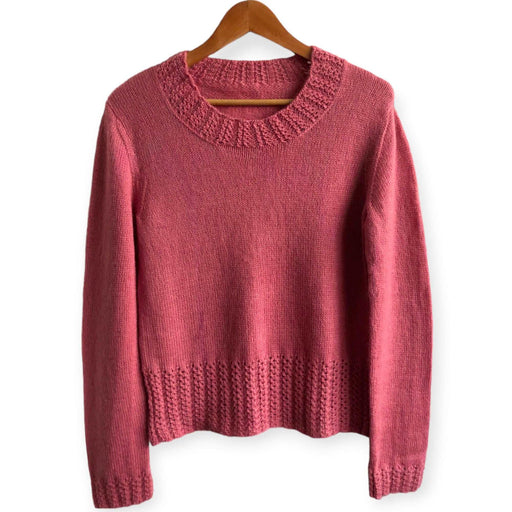 Fitted Jumper with Lacey Rib Knitting Pattern (N1703)-Pattern-Wild and Woolly Yarns