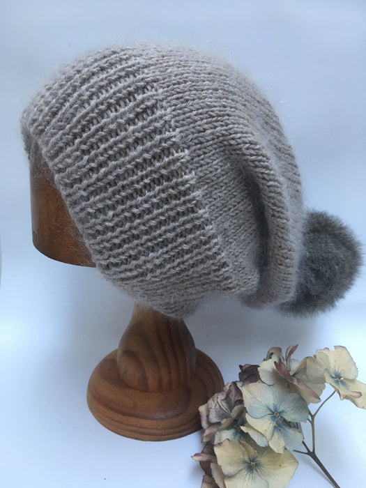 'Flossy' A Relaxed Style Beanie Knitting Pattern-Pattern-Wild and Woolly Yarns