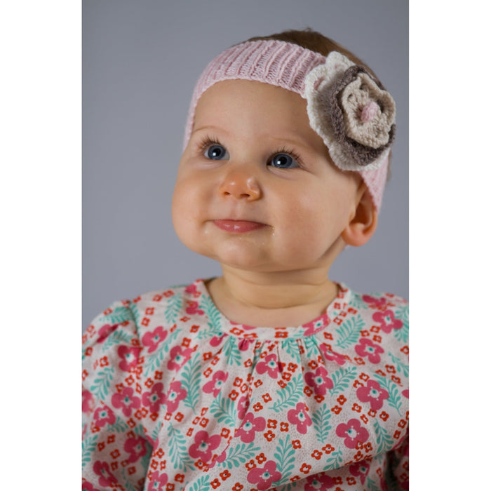 Flower & Bow Headbands Knitting Pattern - 8Ply (BC37)-Pattern-Wild and Woolly Yarns