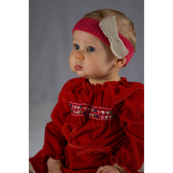 Flower & Bow Headbands Knitting Pattern - 8Ply (BC37)-Pattern-Wild and Woolly Yarns