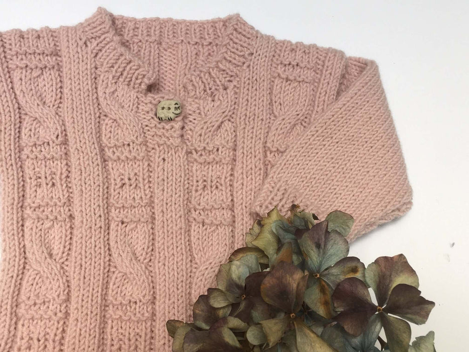 Four Cable Sweater Knitting Pattern (K396)-Pattern-Wild and Woolly Yarns