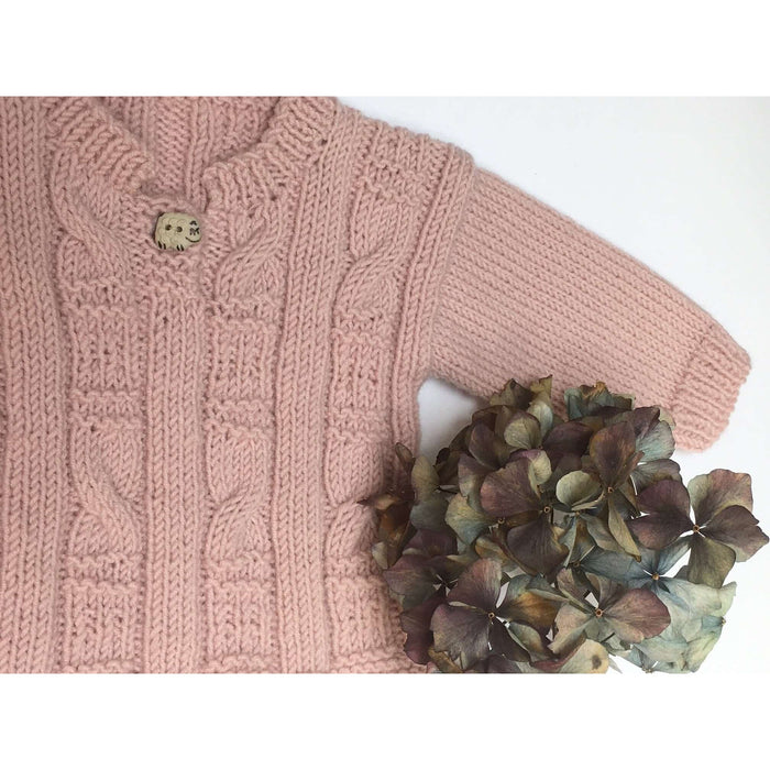 Four Cable Sweater Knitting Pattern (K396)-Pattern-Wild and Woolly Yarns