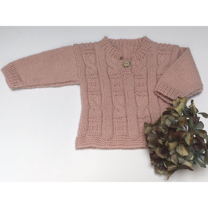 Four Cable Sweater Knitting Pattern (K396)-Pattern-Wild and Woolly Yarns