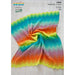 Garter Ripple Stitch Pram Blanket Knitting Pattern, colorful wavy texture, Sesia Iride 4ply yarn, 70x80 cm.