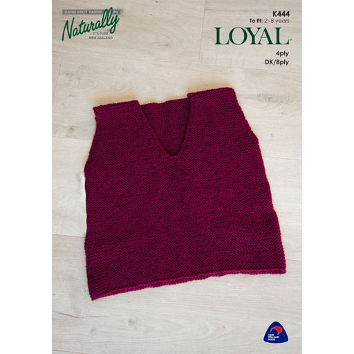 Garter Stitch Vest Knitting Pattern (K444)-Pattern-Wild and Woolly Yarns