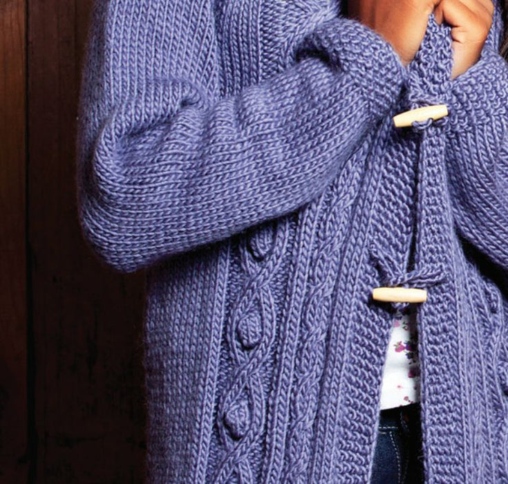 Girl's Coat Knitting Pattern (AE - 0001)-Pattern-Wild and Woolly Yarns