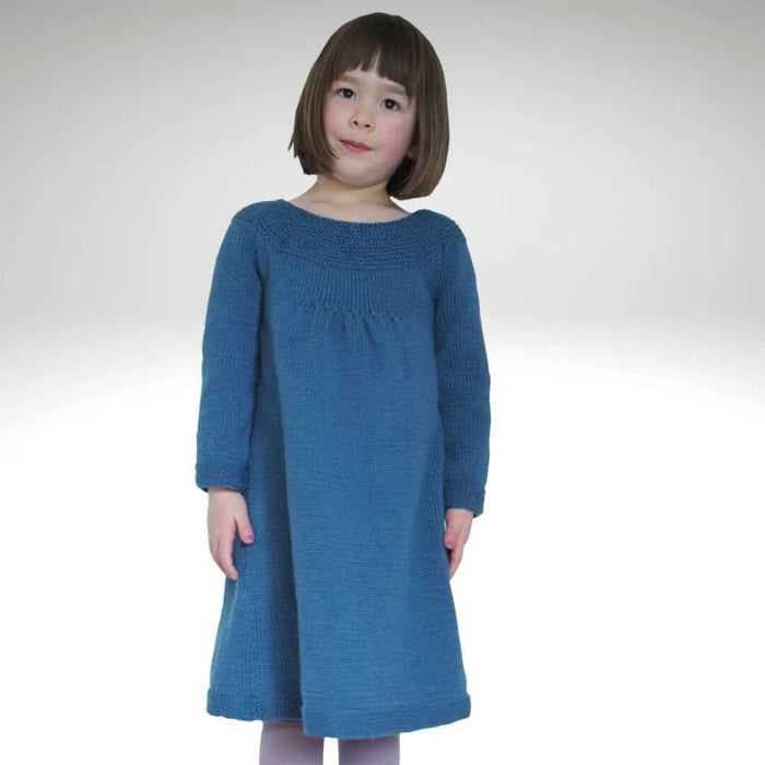 Girls Dress Knitting Pattern (CRU2006)-Pattern-Wild and Woolly Yarns