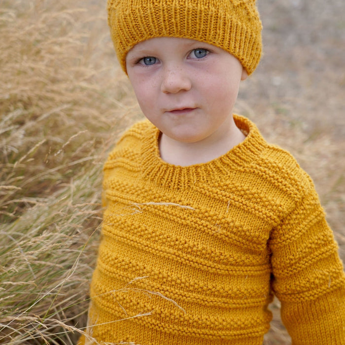 Goldie Sweater & Hat Knitting Pattern - 8Ply (LF40)-Pattern-Wild and Woolly Yarns