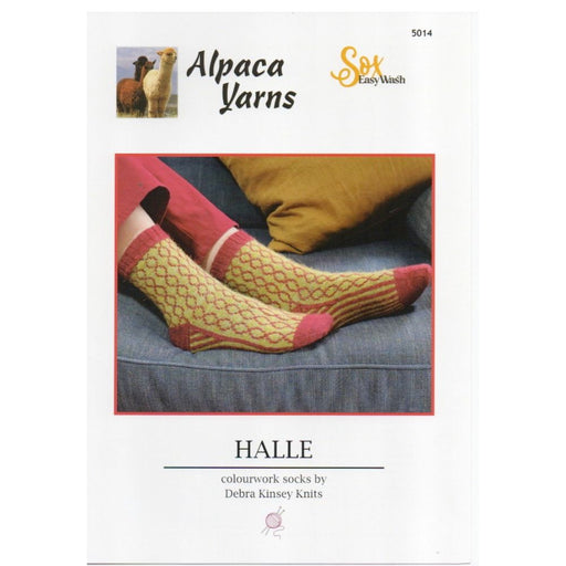 Halle Colourwork Socks Knitting Pattern (5014)-Pattern-Wild and Woolly Yarns