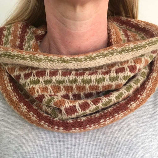 Harvest Festival Cowl Knitting Pattern (N1722)-Pattern-Wild and Woolly Yarns