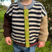 Holger Cardigan Knitting Pattern for Kids by PetiteKnit, Striped Design