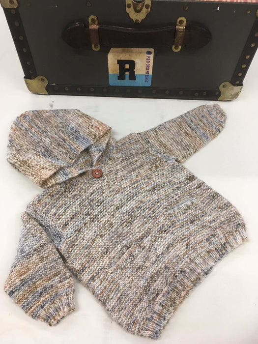 Hooded Sweater Knitting Pattern (K418)-Pattern-Wild and Woolly Yarns
