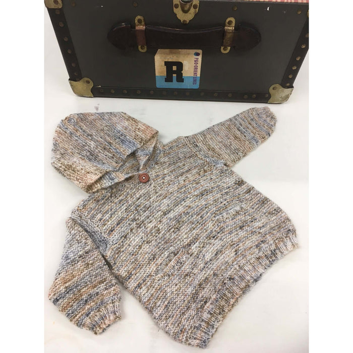 Hooded Sweater Knitting Pattern (K418)-Pattern-Wild and Woolly Yarns