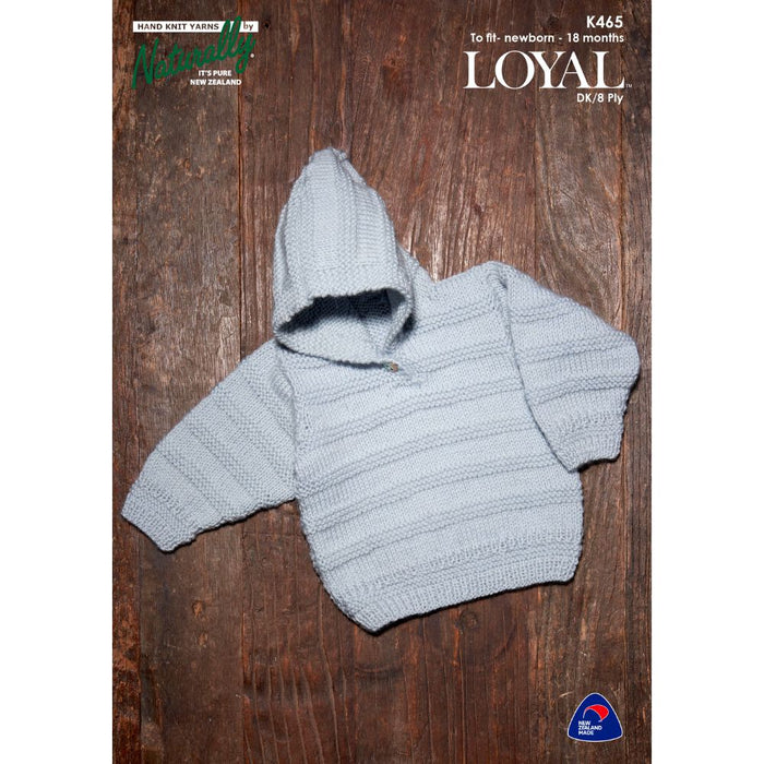 Hooded Sweater Knitting Pattern (K465)-Pattern-Wild and Woolly Yarns
