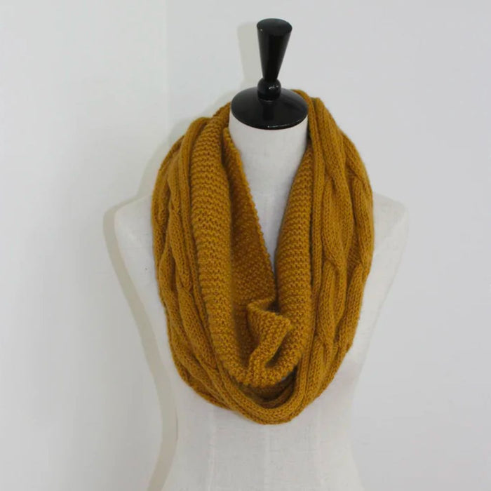 Infinity Country Cable Cowl Knitting Pattern - 10Ply-Pattern-Wild and Woolly Yarns