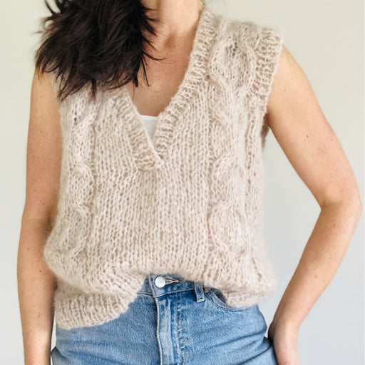 Ivy Vest Knitting Pattern (063)-Pattern-Wild and Woolly Yarns