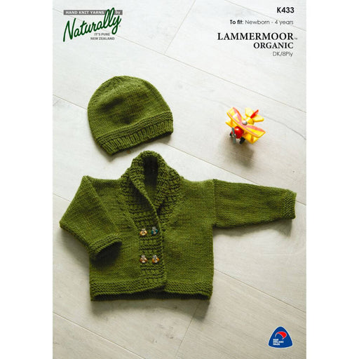 Jacket & Hat Knitting Pattern (K433)-Pattern-Wild and Woolly Yarns