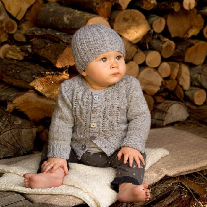 Jasper Cardigan & Beanie Knitting Pattern - 4Ply (BC55)-Pattern-Wild and Woolly Yarns