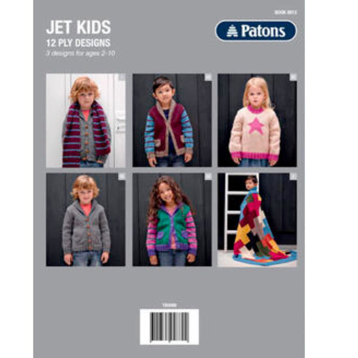 Jet kids 12Ply Designs Pattern Book (8012)-Pattern-Wild and Woolly Yarns