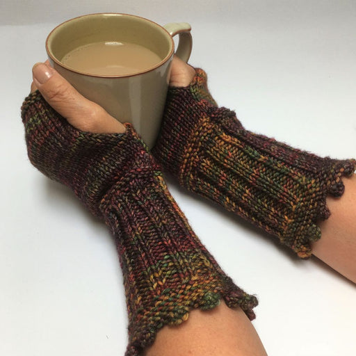 Joy Fingerless Gloves Knitting Pattern-Pattern-Wild and Woolly Yarns