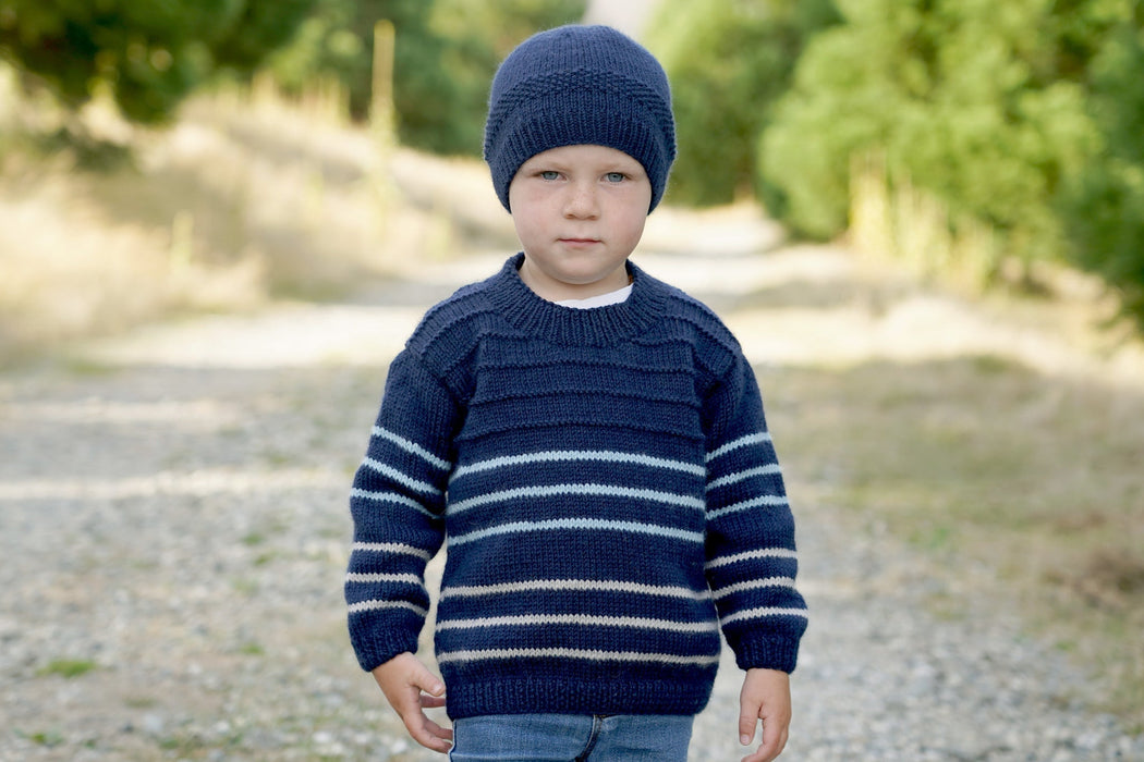 Jupiter Sweater & Hat Knitting Pattern - 8Ply (LF44)-Pattern-Wild and Woolly Yarns