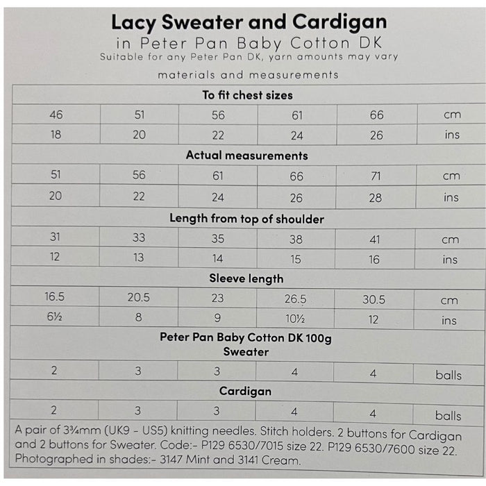 Lacy Sweater & Cardigan Knitting Pattern (P1325)-Pattern-Wild and Woolly Yarns