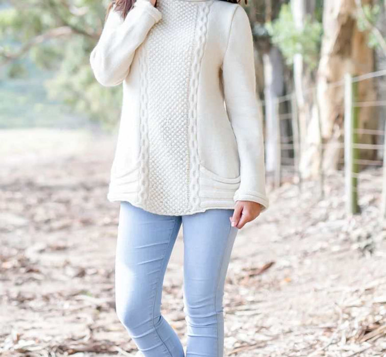 Ladies Pullover Knitting Pattern (AE - 9005) PDF only-Pattern-Wild and Woolly Yarns