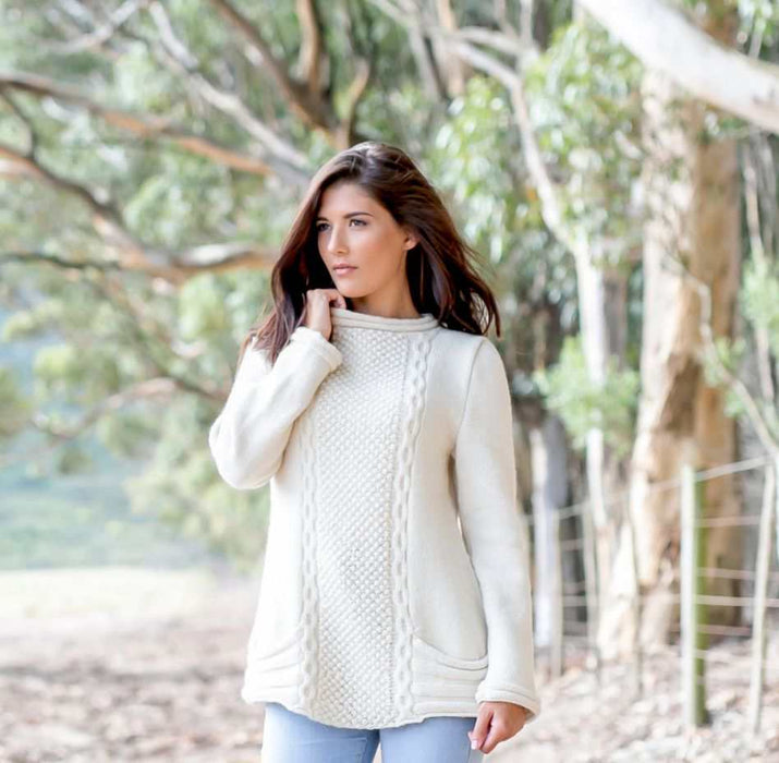 Ladies Pullover Knitting Pattern (AE - 9005) PDF only-Pattern-Wild and Woolly Yarns