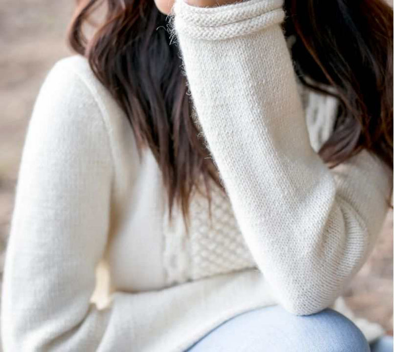 Ladies Pullover Knitting Pattern (AE - 9005) PDF only-Pattern-Wild and Woolly Yarns