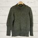 Lazy Sweater Knitting Pattern N1741 in Moro 12ply with oversized fit, ribbed hem, and rolled neckline.