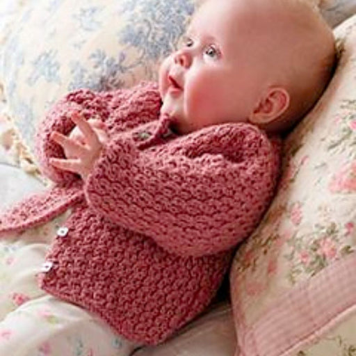 Lear Baby Cardigan Knitting Pattern-Pattern-Wild and Woolly Yarns