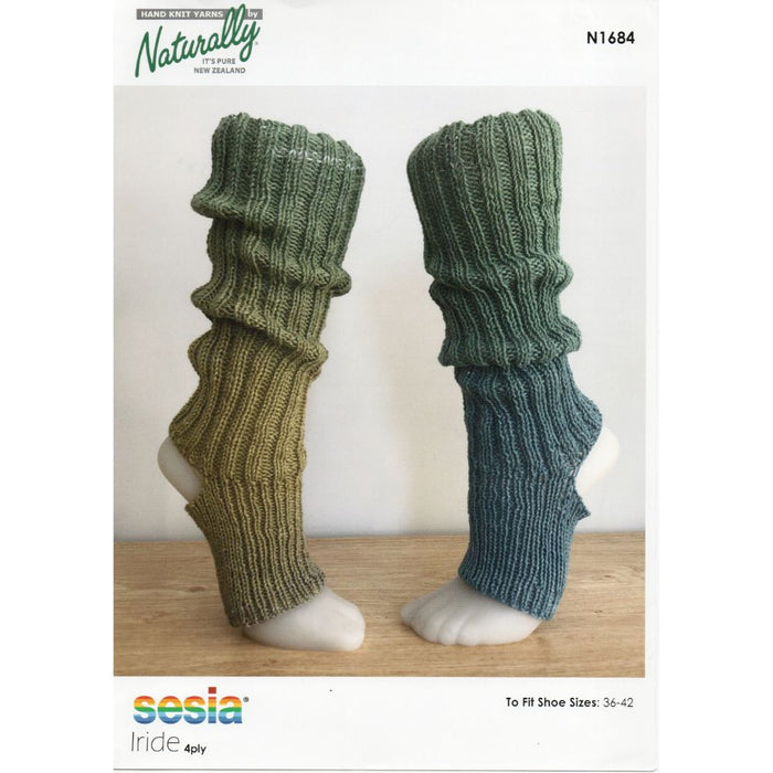 Leg Warmer Yoga Socks Knitting Pattern (N1684)-Pattern-Wild and Woolly Yarns