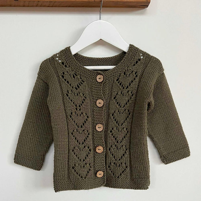 Lilly Cardigan Knitting Pattern - 8 Ply-Pattern-Wild and Woolly Yarns