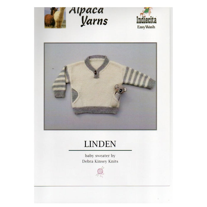 Linden Baby Sweater Knitting Pattern (5012)-Pattern-Wild and Woolly Yarns