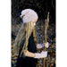 Lucille Hat & Mitts Knitting Pattern - 8Ply (LC37)-Pattern-Wild and Woolly Yarns