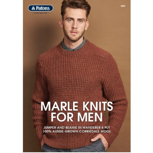 Marle Knits For Men Knitting Pattern (0051)-Pattern-Wild and Woolly Yarns