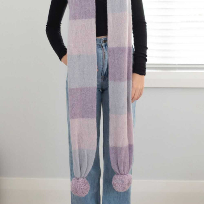 Marled Long Scarf Knitting Pattern (N1659)-Pattern-Wild and Woolly Yarns