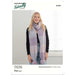 Marled Long Scarf Knitting Pattern (N1659)-Pattern-Wild and Woolly Yarns