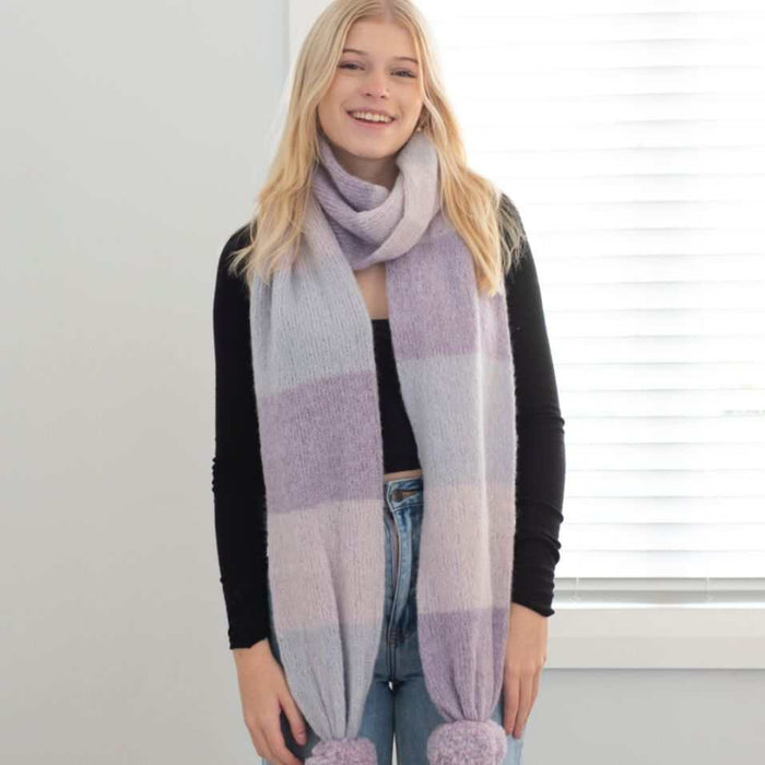 Marled Long Scarf Knitting Pattern (N1659)-Pattern-Wild and Woolly Yarns