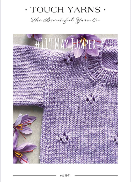 May Jumper Knitting Pattern #119-Pattern-Wild and Woolly Yarns