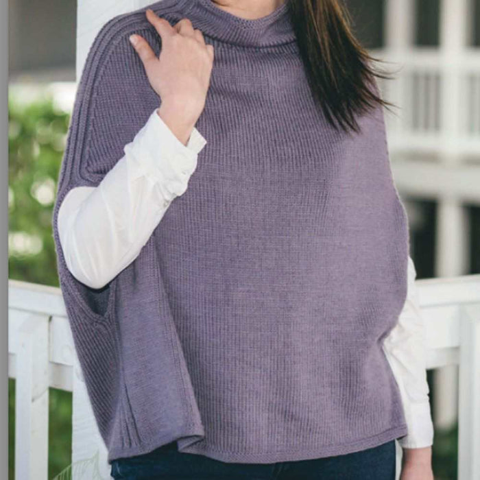 Merino Poncho Knitting Pattern (CRU2104)-Pattern-Wild and Woolly Yarns