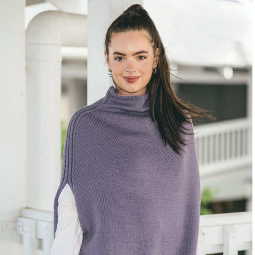 Merino Poncho Knitting Pattern (CRU2104)-Pattern-Wild and Woolly Yarns