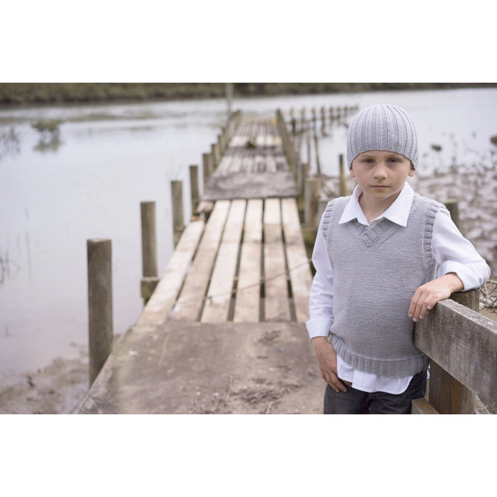 Micah Vest & Beanie Knitting Pattern - 8ply (LF27)-Pattern-Wild and Woolly Yarns
