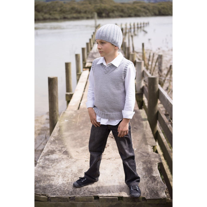 Micah Vest & Beanie Knitting Pattern - 8ply (LF27)-Pattern-Wild and Woolly Yarns
