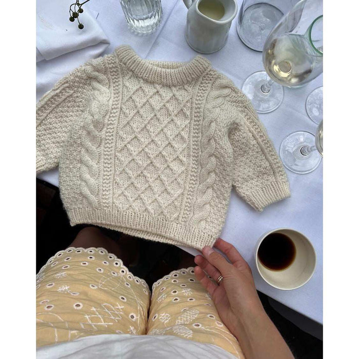 Moby Sweater Baby Knitting Pattern - PetiteKnit-Pattern-Wild and Woolly Yarns