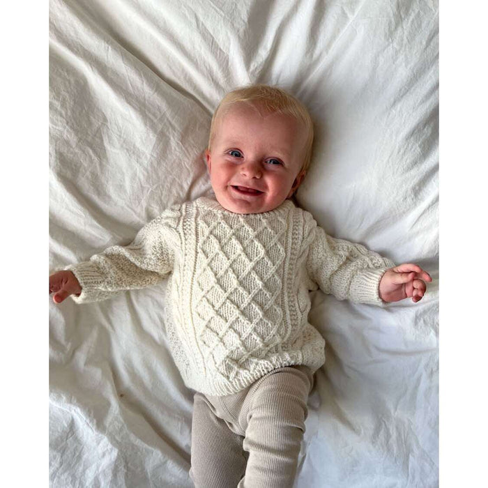 Moby Sweater Baby Knitting Pattern - PetiteKnit-Pattern-Wild and Woolly Yarns