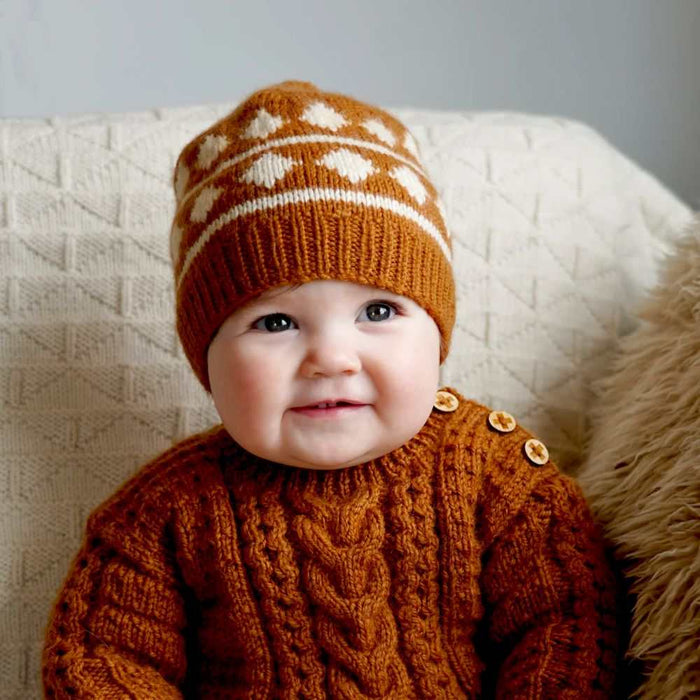 Morgan Sweater and Hat Knitting Pattern - 8Ply (BC119)-Pattern-Wild and Woolly Yarns