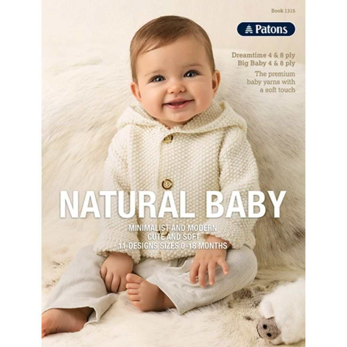 Natural Baby Pattern Book (1315)-Pattern-Wild and Woolly Yarns