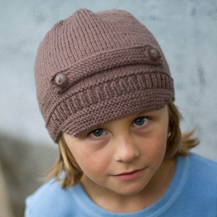 News Boy Hat Knitting Pattern - 8Ply (LC23)-Pattern-Wild and Woolly Yarns